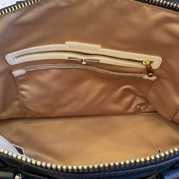 Henri Bendel West 57th Black leather Barrel Satchel - Picture 7 of 11